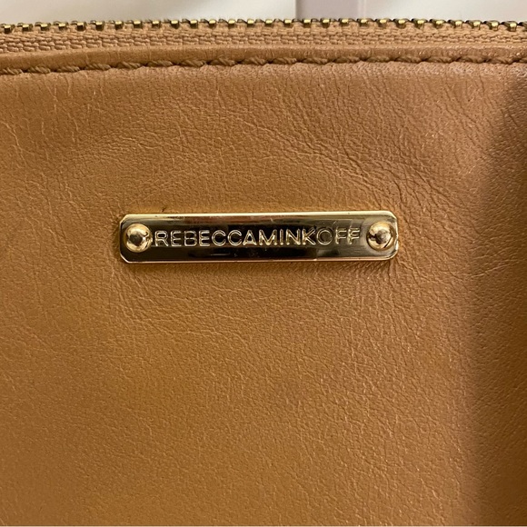 Rebecca Minkoff Camel Crossbody With Tassel Zippers. Studded long strap EUC - Picture 5 of 8